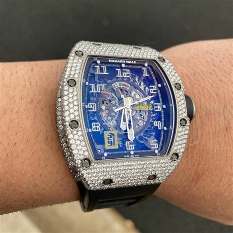 richard mille watches iced out|iced out watch bezel.